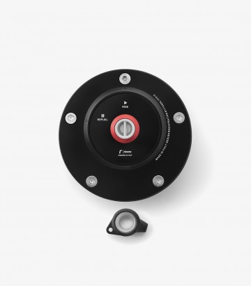 Rizoma Black Street Fuel Tank Cap Kawasaki ER-6F/ER-6N, Ninja ZX-4/6/10/R, Z 650/750/800, Z 900 / RS, Versys 1000, Versys-X 300 