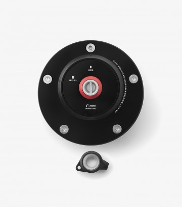 Rizoma Black Street Fuel Tank Cap Honda CB1000R, CBR1000RR, CBR600, Hornet 600, VTR1000 (00-25) TF020B