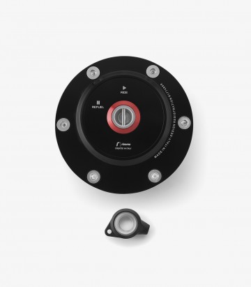 Rizoma Black Street Fuel Tank Cap Triumph Daytona 675 (06-16), Speed Triple 955/1050 (02-20), Street Triple 675/765 (07-25), Tig