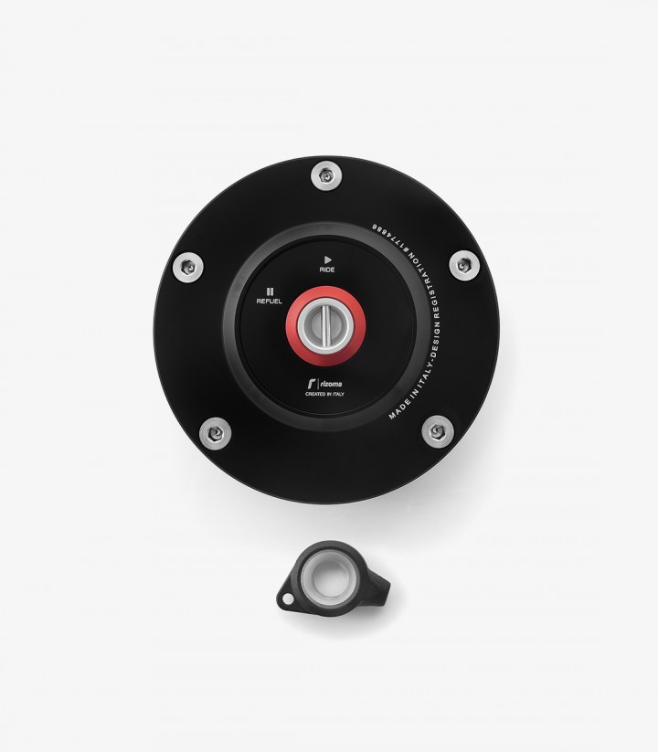 Tankdeckel Street Schwarz Rizoma Aprilia RSV4 1100 (21-26), Tuono V4 (21-26) TF086B