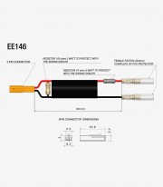 Cable Adaptador con Resistencia Rizoma Honda CB, CBR, Hornet, Transalp, X-ADV (17–26) EE146H