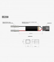 Rizoma Adapter Cable with Resistor Kawasaki Z 900 / A2 / SE (25-26) EE230H