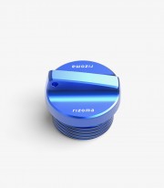 Rizoma Blue Oil Filter Cap M24x2 for various models of Ducati, Honda, Kawasaki & Yamaha TP127U