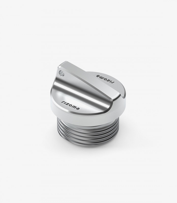Öleinfülldeckel Rizoma Silber M24x2 für verschiedene Modelle von BMW TP127A