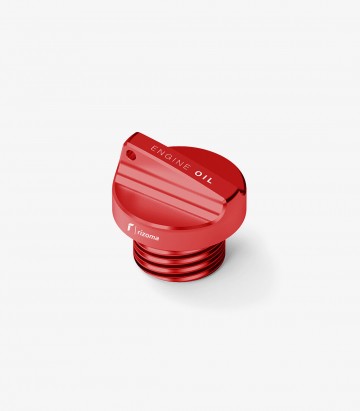 Tapón Llenado Aceite Rizoma Rojo M20x2,5 para varios modelos de Ducati, Honda, Kawasaki y Yamaha TP123R