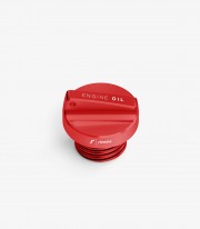 Rizoma Red Oil Filter Cap M20x2,5 for various models of Ducati, Honda, Kawasaki & Yamaha TP123R