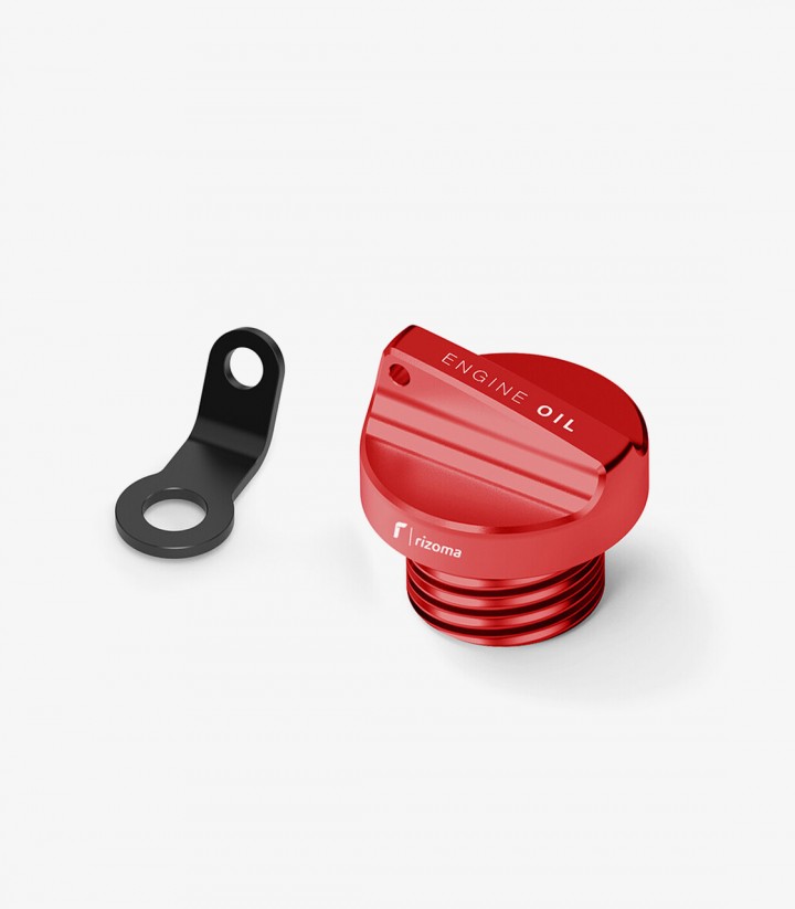 Öleinfülldeckel Rizoma Rot M20x2,5 für verschiedene Modelle von Ducati, Honda, Kawasaki und Yamaha TP123R