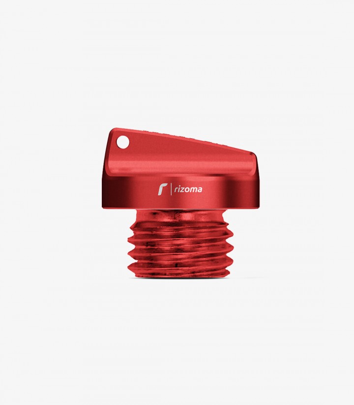 Tapón Llenado Aceite Rizoma Rojo M20x2,5 para varios modelos de Ducati, Honda, Kawasaki y Yamaha TP123R