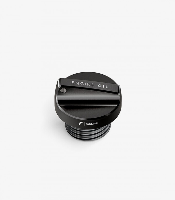 Öleinfülldeckel Rizoma Schwarz M20x2,5 für verschiedene Modelle von Ducati, Honda, Kawasaki und Yamaha TP123B