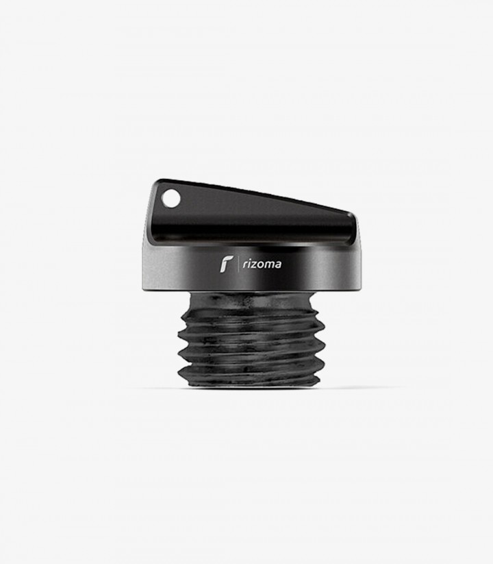 Tapón Llenado Aceite Rizoma Negro M20x2,5 para varios modelos de Ducati, Honda, Kawasaki y Yamaha TP123B
