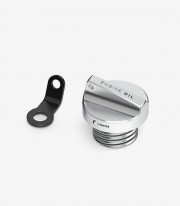 Tapón Llenado Aceite Rizoma Plateado M20x2,5 para varios modelos de Ducati, Honda, Kawasaki y Yamaha TP123A