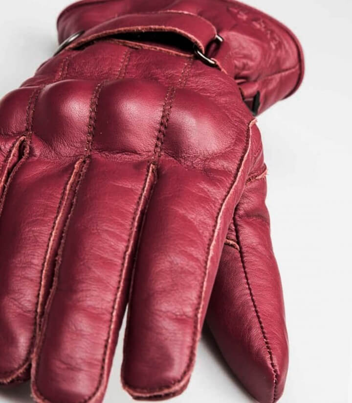 Guantes de invierno de mujer Elegant de By City en color granate