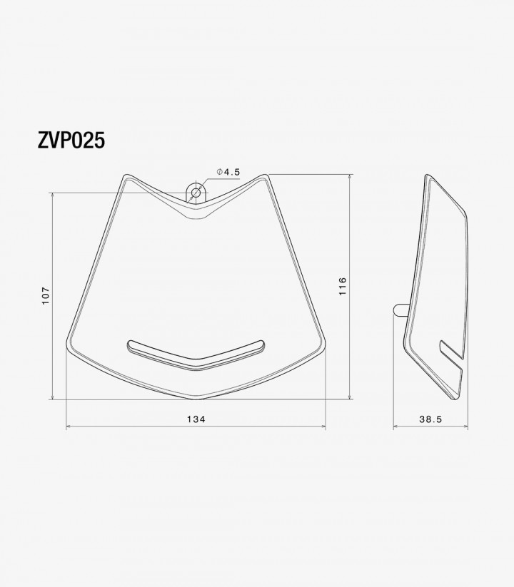Cubierta de Claxon Rizoma en Plateado Vespa GTS / GTS Super 310 (23-25) ZVP025A