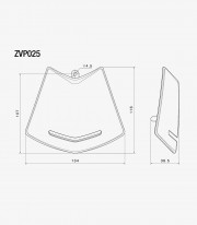 Rizoma Silver Horn Cover for Vespa GTS / GTS Super 310 (23-25) ZVP025A