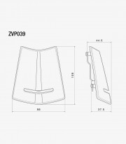 Cubierta de Claxon Rizoma en Negro Vespa Primavera / Sprint / Elettrica (18-23) ZVP039B