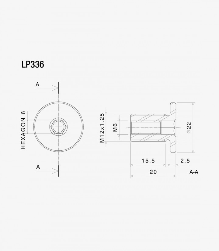 Adaptador Espejos End Mount y PROGUARD Rizoma Suzuki GSX-8S, GSX-R1000 / R1000R (19-25) LP336B