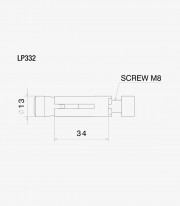 Adaptador Espejos End Mount y PROGUARD Rizoma Ducati Diavel V4 / RS (23-26) LP332B
