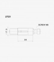 Rizoma End-Mount Mirror & PROGUARD Adapter Ducati Panigale V4 / V4 S / V4 R (18-26), Ducati Superleggera V4 (21-23) LP331B