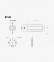 Rizoma End-Mount Mirror & PROGUARD Adapter Ducati Panigale 899 / 959 / 1199 / 1299 / V2 (12-25) LP330B