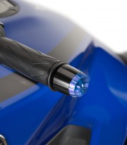 Puig Thruster Bar Ends in Blue for Kawasaki ER-6, Ninja, Versys, Vulcan S and other models