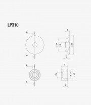 Rizoma End-Mount Mirror & PROGUARD Adapter Aprilia RS 457 / 660 / Tuono 457, Kawasaki Ninja ZX-6R 636, Triumph Speed Triple / 10