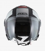 Casco Jet NZI Civic Negro, Antracita y Gris Mate
