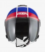 Casco Jet NZI Civic Blanco, Azul y Rojo