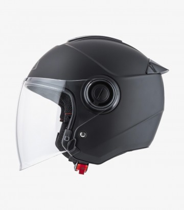 NZI Civic Stream Matte Black Open Face Helmet