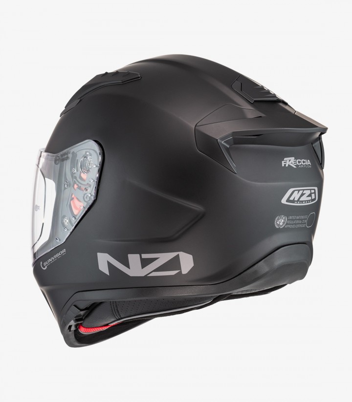 NZI Freccia Duo Matte Black Full Face Helmet