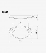 Rizoma Fairing Mirror Hole Covers for Kawasaki Ninja ZX-10R / ZX-10RR (17-25) BS533B