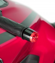 Puig Thruster Bar Ends in Red for Kawasaki ER-6, Ninja, Versys, Vulcan S and other models