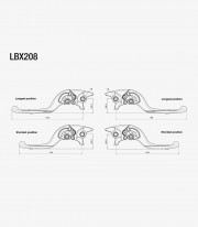 Rizoma Adjustable Plus Brake Levers Yamaha T-Max 530 / 560 (17-25) Black LBX208B