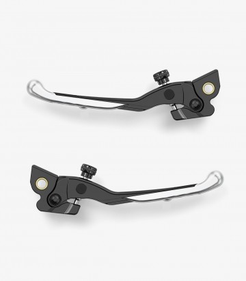 Rizoma Adjustable Plus Brake Levers Vespa GTS / GTS Super, GTV, Sei Giorni (15-25) Silver LBX152A