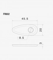 Rizoma Non-Original Turn Signal Adapters for Various models of Harley-Davidson FR602BS