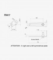 Adaptadores Intermitentes No Originales Rizoma para Ducati Hypermotard 796 / 821 / 939, Hyperstrada 821 / 939 (12-18) FR417B