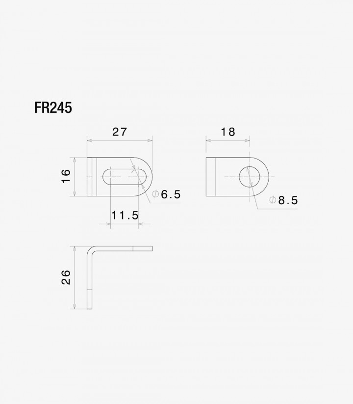 Adaptadores Intermitentes No Originales Rizoma para Honda CB 1000 R Neo Sport Café / Black Edition (18-22) FR245B