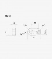 Adaptadores Intermitentes No Originales Rizoma para Varios modelos de BMW, Ducati, Honda, Indian y Kawasaki FR242B
