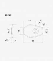 Adaptadores Intermitentes No Originales Rizoma para Varios modelos de Ducati, Suzuki y Kawasaki FR233B