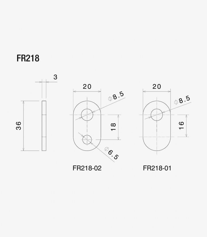 Adaptadores Intermitentes No Originales Rizoma para Ducati Monster 1200/821, Honda CB 750 Hornet, Triumph Daytona 675, Speed Tri