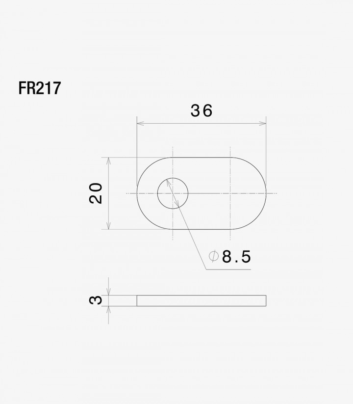 Adaptadores Intermitentes No Originales Rizoma para Varios modelos de Aprilia, Ducati y Triumph FR217B