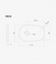 Adaptadores Intermitentes No Originales Rizoma para Kawasaki ER-6F, Ninja ZX-6/9/10R, Z 750/1000, Yamaha FZ6, MT-01, YZF R1 (98-