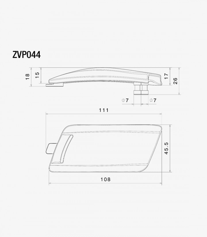 Cubierta de Motor Rizoma en Negro Vespa GTS / 310 / 310 Super / Super / GTV / GTV 310 / Primavera / Sprint (23-25) ZVP044B