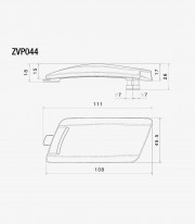 Cubierta de Motor Rizoma en Negro Vespa GTS / 310 / 310 Super / Super / GTV / GTV 310 / Primavera / Sprint (23-25) ZVP044B