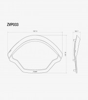 Rizoma Dashboard Cover in Black for Vespa GTS / GTS Super / 310 / 310 Super / GTV / GTV 310 (23-25) ZVP033B