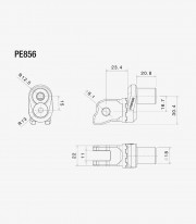 Kit Montaje Excéntrica Estriberas Rizoma Aprilia RS 457/660, Aprilia RSV4 1100, Aprilia Tuono 457/660/V4, KTM 790/890 Duke (21-2