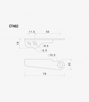 Adaptador Depósito Fluido Rizoma para BMW M 1000 R / XR (23-25) CT462B