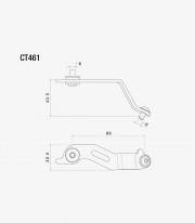 Rizoma Fluid Reservoir Adapter for Various models of Ducati CT461B