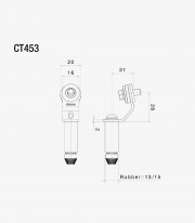Rizoma Fluid Reservoir Adapter for Ducati 959 / 1199 / 1299 Panigale (12-20), Ducati Panigale V2 (21-24) CT453B