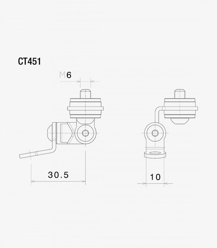 Rizoma Flüssigkeitsbehälter-Adapter CT451B