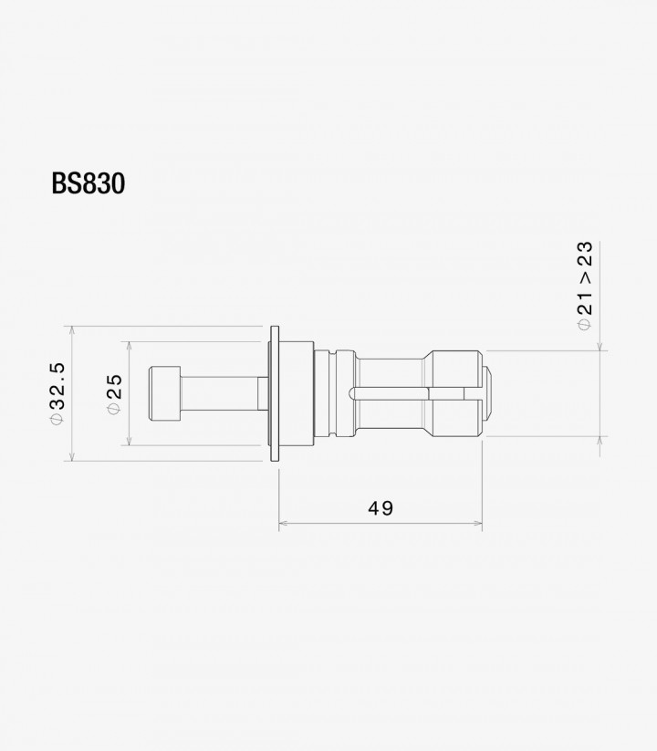 Adaptador Espejos End Mount Rizoma Varios modelos de Harley-Davidson BS830B